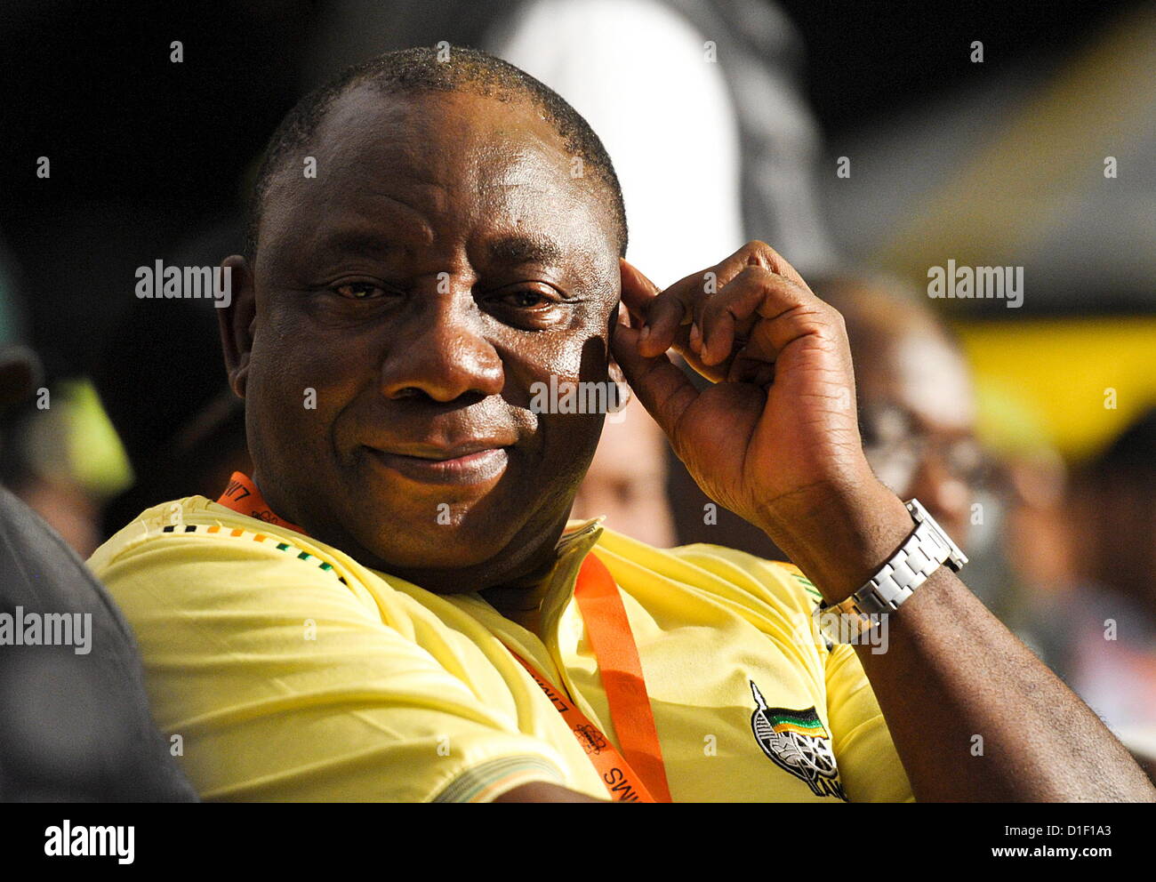 BLOEMFONTEIN, AFRIQUE DU SUD : Cyril Ramaphosa à la 53e Conférence nationale de l'Université de l'Freestate le 17 décembre 2012, à Bloemfontein, Afrique du Sud. (Photo par Gallo Images / Foto24 / Conrad Bornman) Banque D'Images