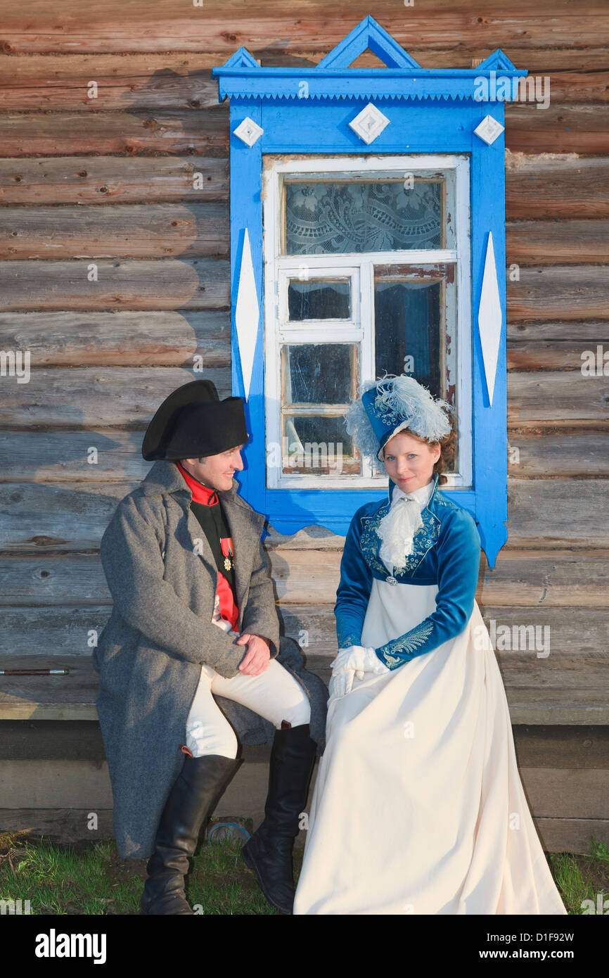 Napoléon Bonaparte et sa maîtresse Maria comtesse Walewska dans La
