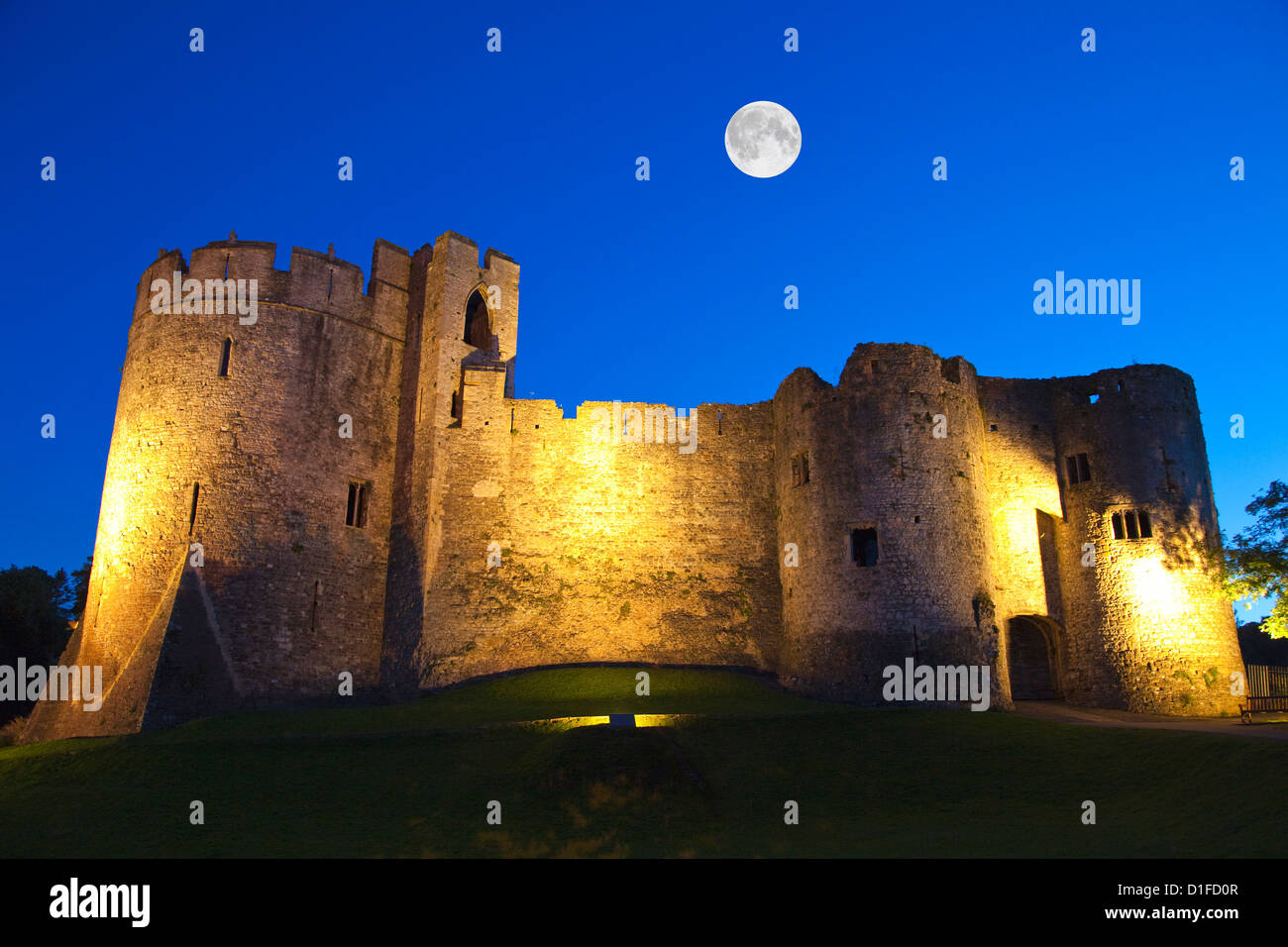 Le Château de Chepstow, Gwent, au Pays de Galles, Royaume-Uni, Europe Banque D'Images