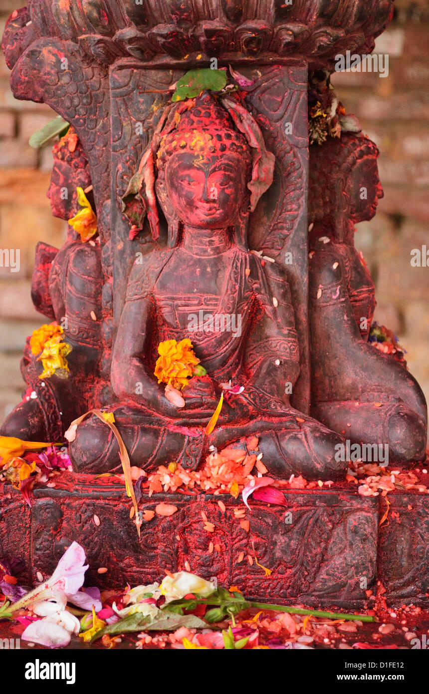 Statue, Patan, Bagmati, région centrale (Madhyamanchal), Népal, Asie Banque D'Images