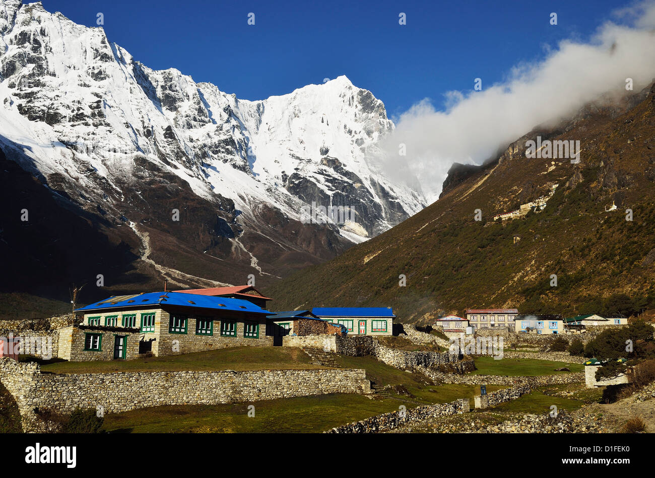 Village de Thame, parc national de Sagarmatha, district de Solukhumbu, Sagarmatha, Région de l'Est (Purwanchal), Népal, Himalaya, Asie Banque D'Images
