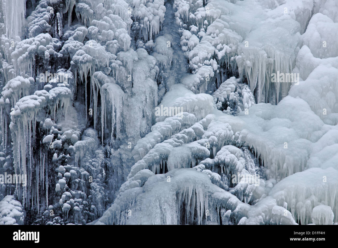 Ried 27 gelés en hiver Cascade près de Bad Harzburg, Harz, Basse-Saxe, Allemagne Banque D'Images Ried 27 gelés en hiver Cascade près de Bad Harzburg, Harz, Basse-Saxe, Allemagne Banque D'Images