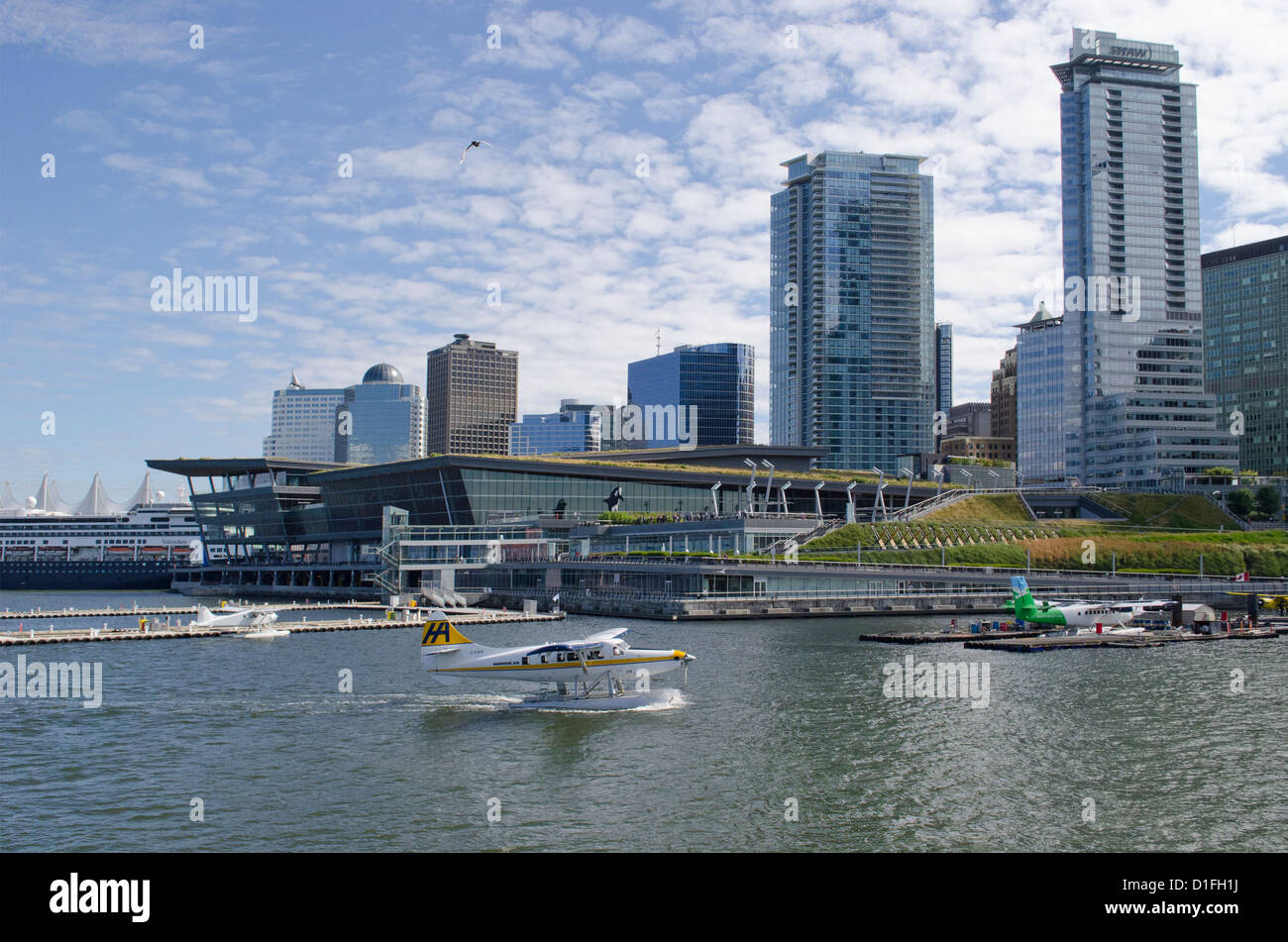 Port d'hydravion centre-ville de Vancouver BC Banque D'Images
