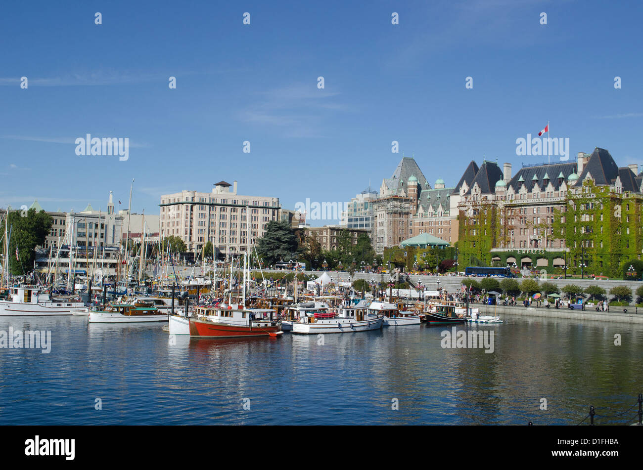 Classic Boat show port Victoria de l'île de Vancouver, BC Banque D'Images