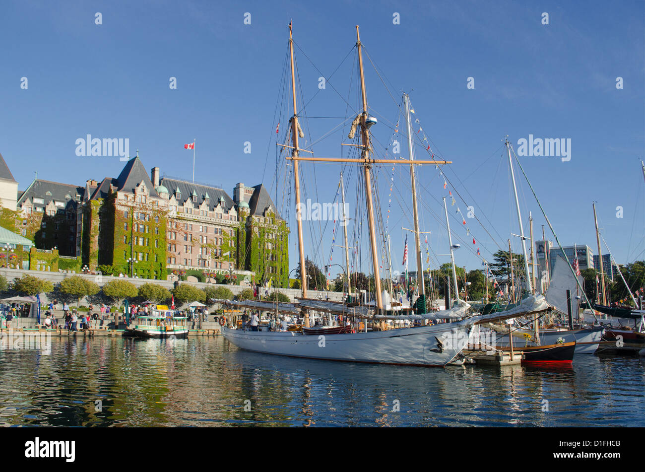 Classic Boat show port Victoria de l'île de Vancouver, BC Banque D'Images