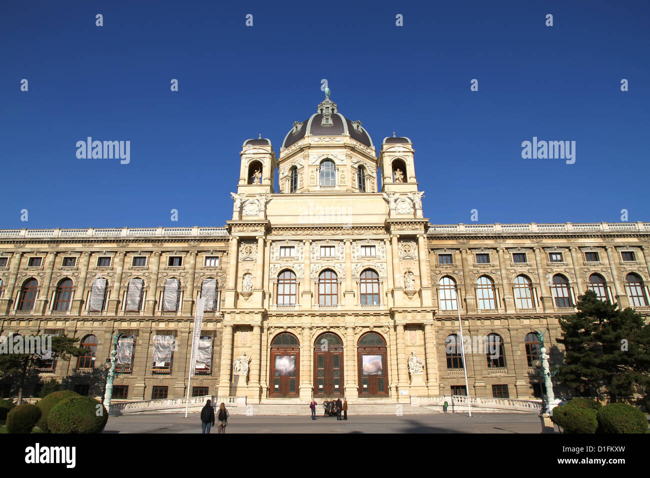 Le Musée d'histoire naturelle de Vienne. Vue à partir de la Maria-Theresien Place. Banque D'Images