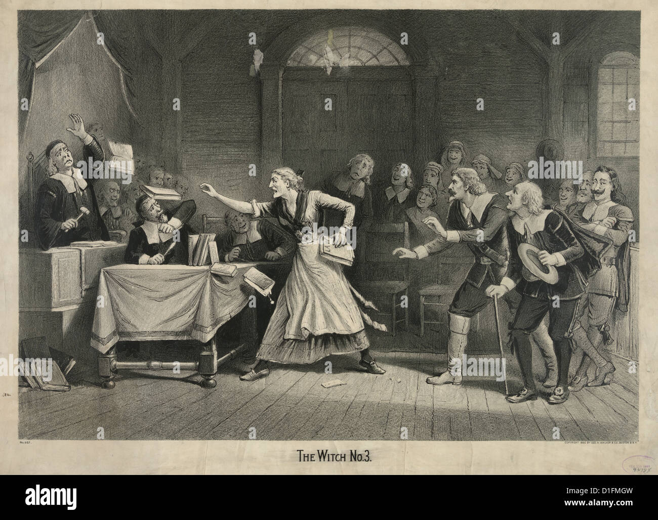 La sorcière n°3 Représentation de la réalité par Joseph E. Baker (1837-1914) Publié c1892 Banque D'Images
