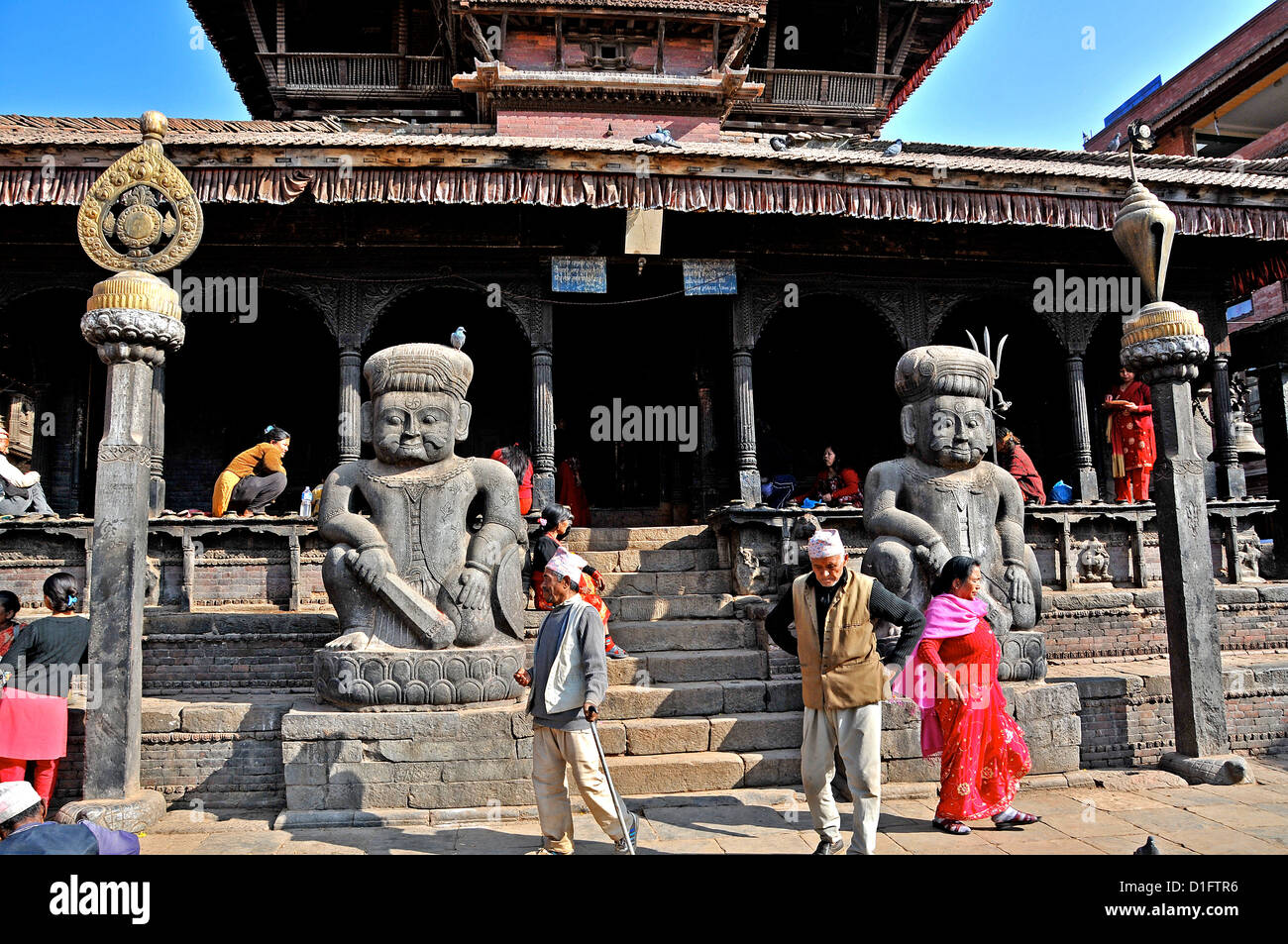 Temple De Dattatraya, Bhaktapur, Népal Banque D'Images