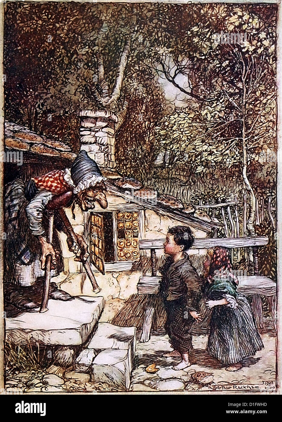 Hansel et Gretel Banque D'Images