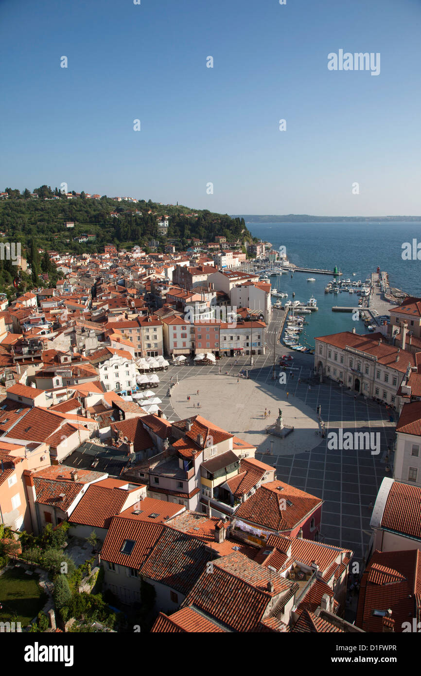 Piran, Istrie, Adriatique, Slovénie, Europe Banque D'Images