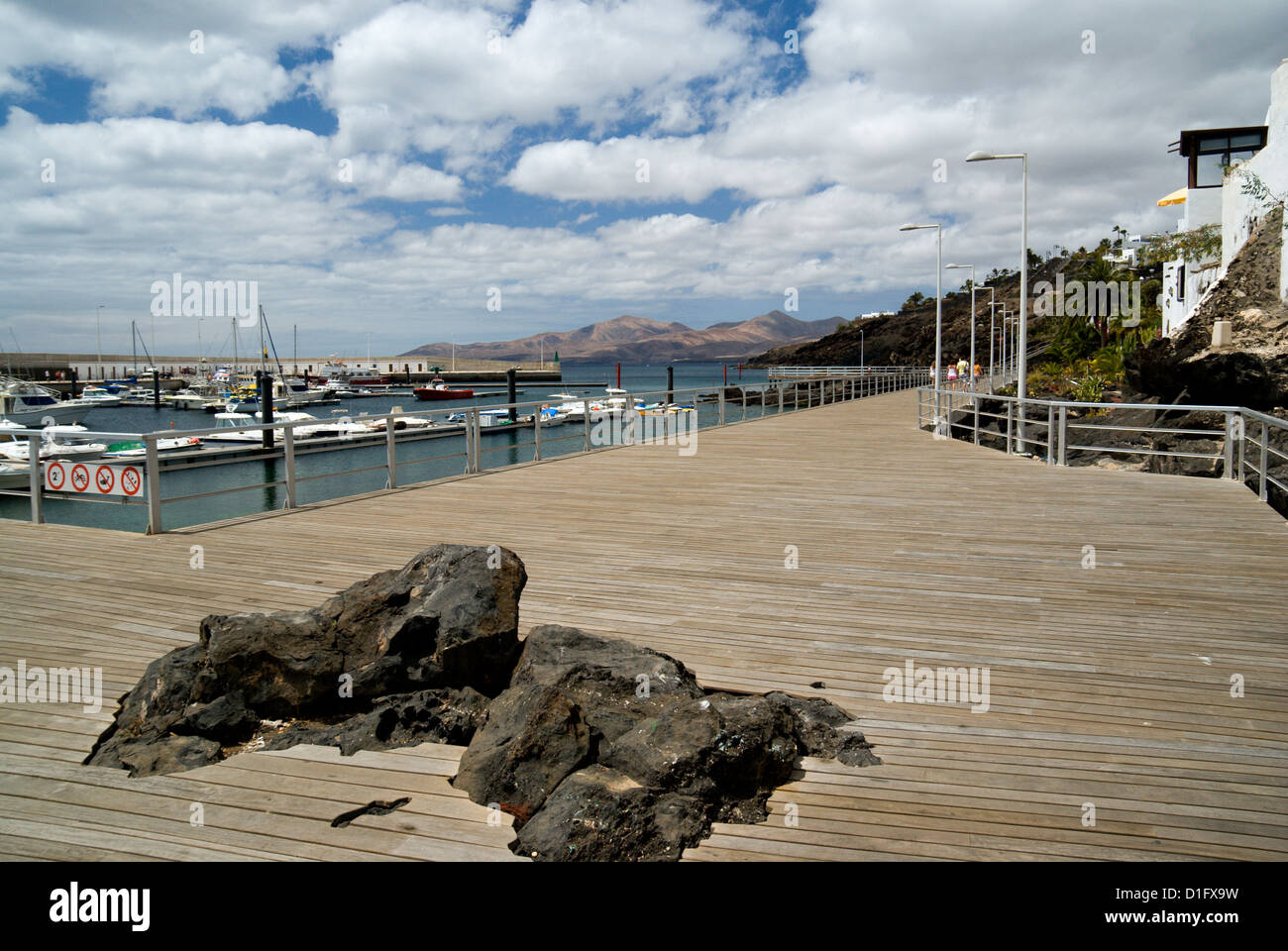 Le vieux port de Puerto del carmen lanzarote Canary Islands Espagne Banque D'Images