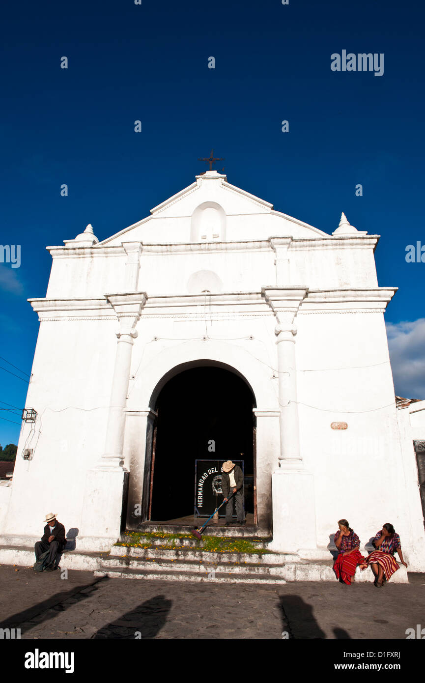 Église de Santo Tomás, Chichicastenango, Guatemala, Amérique Centrale Banque D'Images