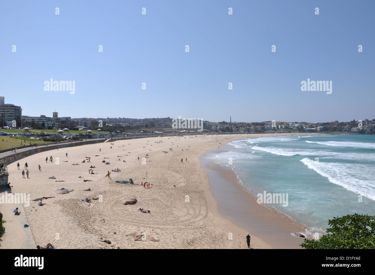 La plage de Bondi en Australie Banque D'Images