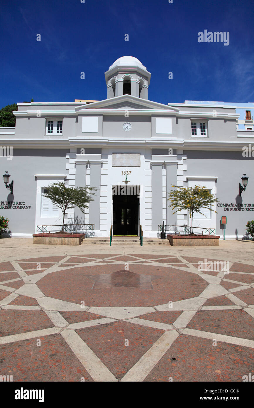 Musée, Puerto Rico Tourism Company, Paseo de la Princesa (Passerelle de la Princesse), Old San Juan, Porto Rico, Antilles, USA Banque D'Images