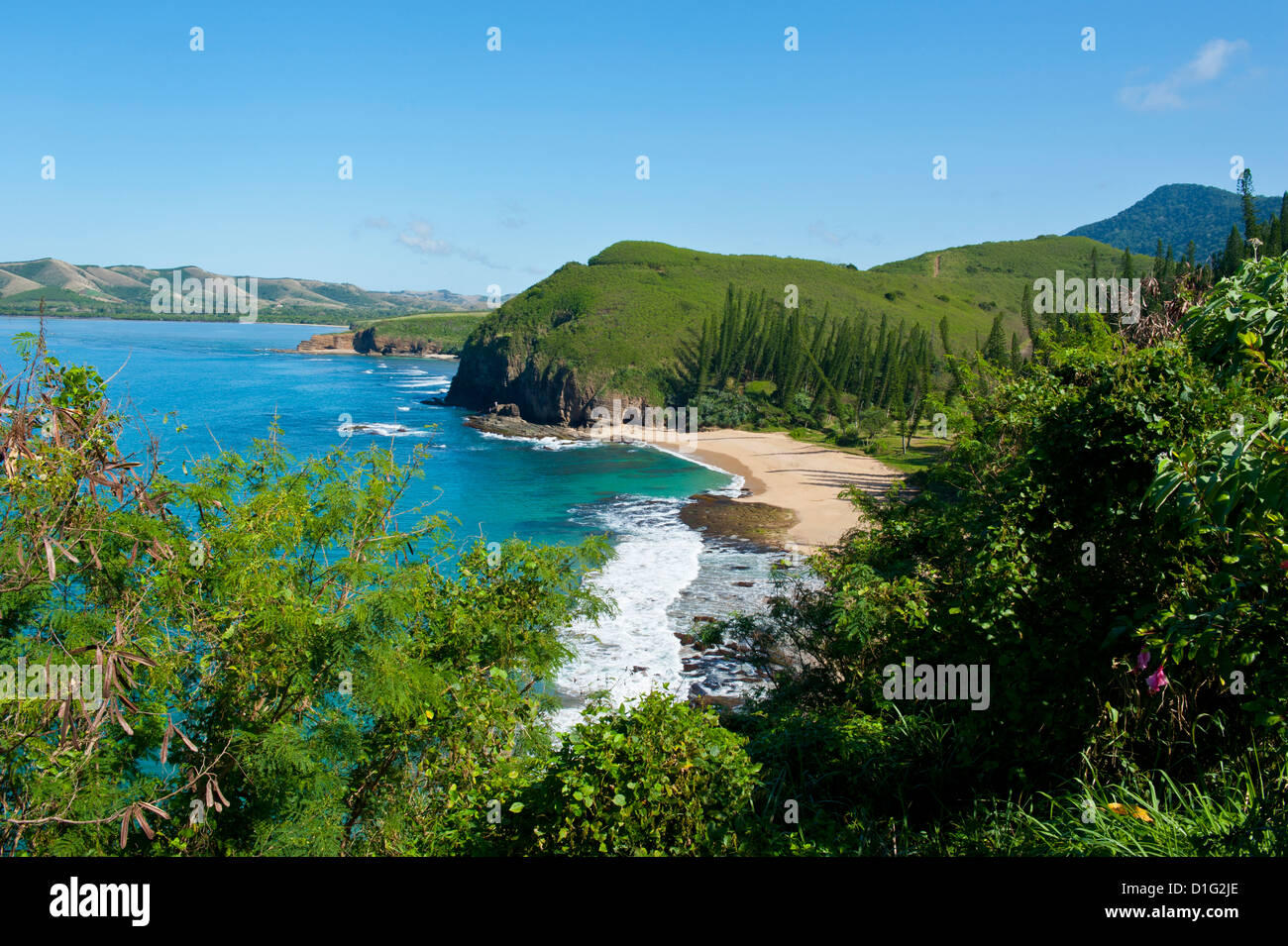 La baie des Tortues, sur la côte ouest de la Grande Terre, en Nouvelle-Calédonie, en Mélanésie, le Pacifique Sud, du Pacifique Banque D'Images