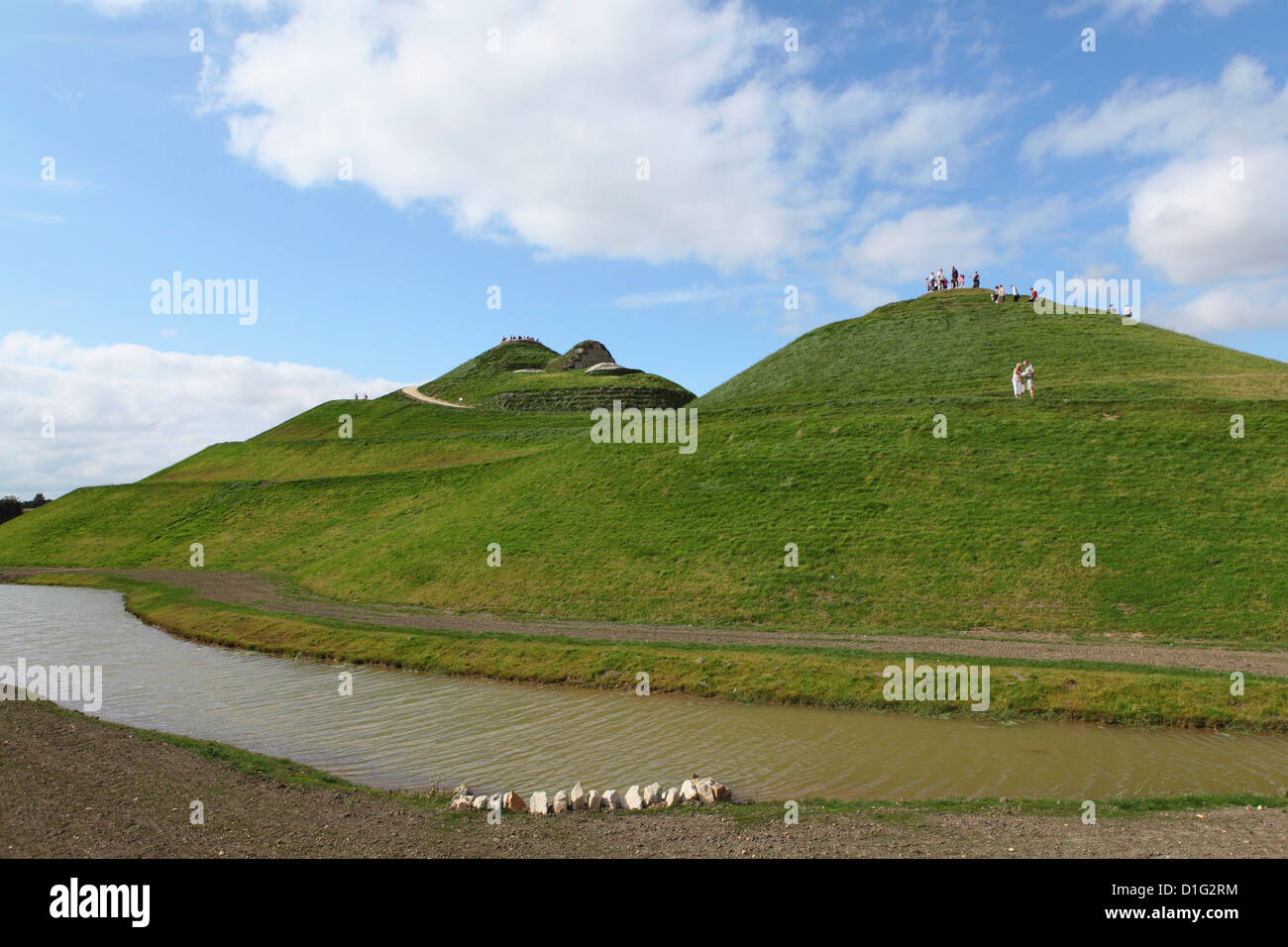 Northumberlandia, la plus grande sculpture de forme humaine, connue sous le nom de Naked Lady de Cramlington, Northumberland, England Banque D'Images