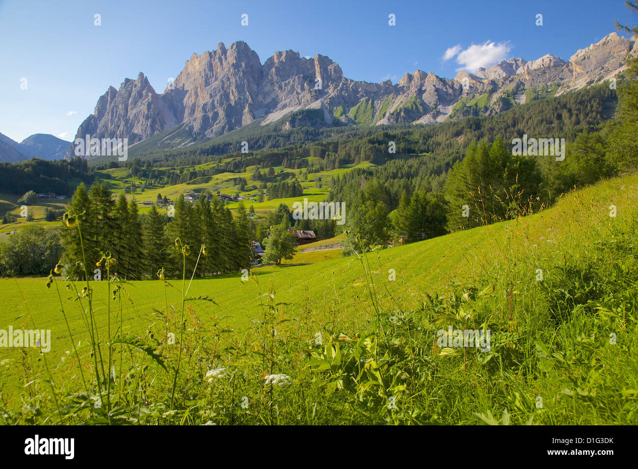 Le Passo Tre Croci, province de Belluno, en Vénétie, Italie, Dolomites italiennes, de l'Europe Banque D'Images