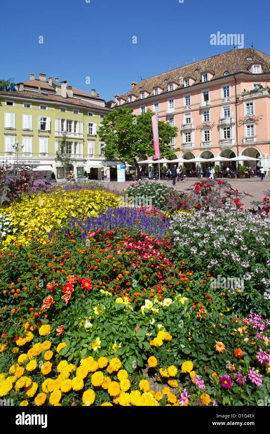 Walther Platz, Bolzano, la Province de Bolzano, Trentin-Haut-Adige, Italie, Europe Banque D'Images