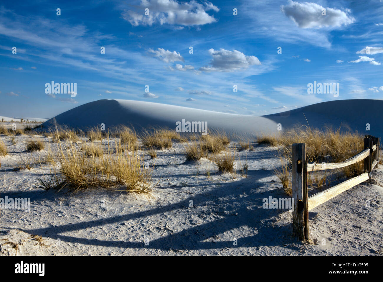 White Sands National Monument paysage Banque D'Images