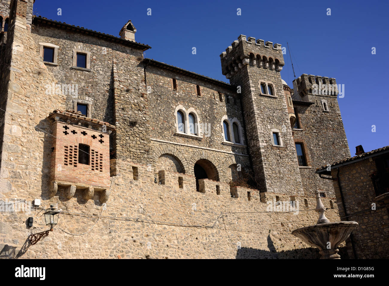 Italie, Latium, Collalto Sabino, château, Castello Soderini Banque D'Images