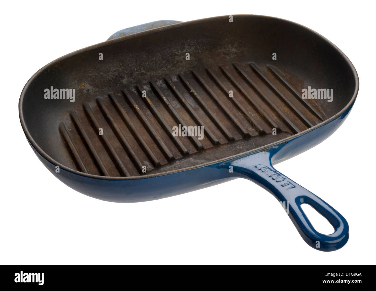 Poêle le creuset bleu Banque de photographies et d'images à haute  résolution - Alamy