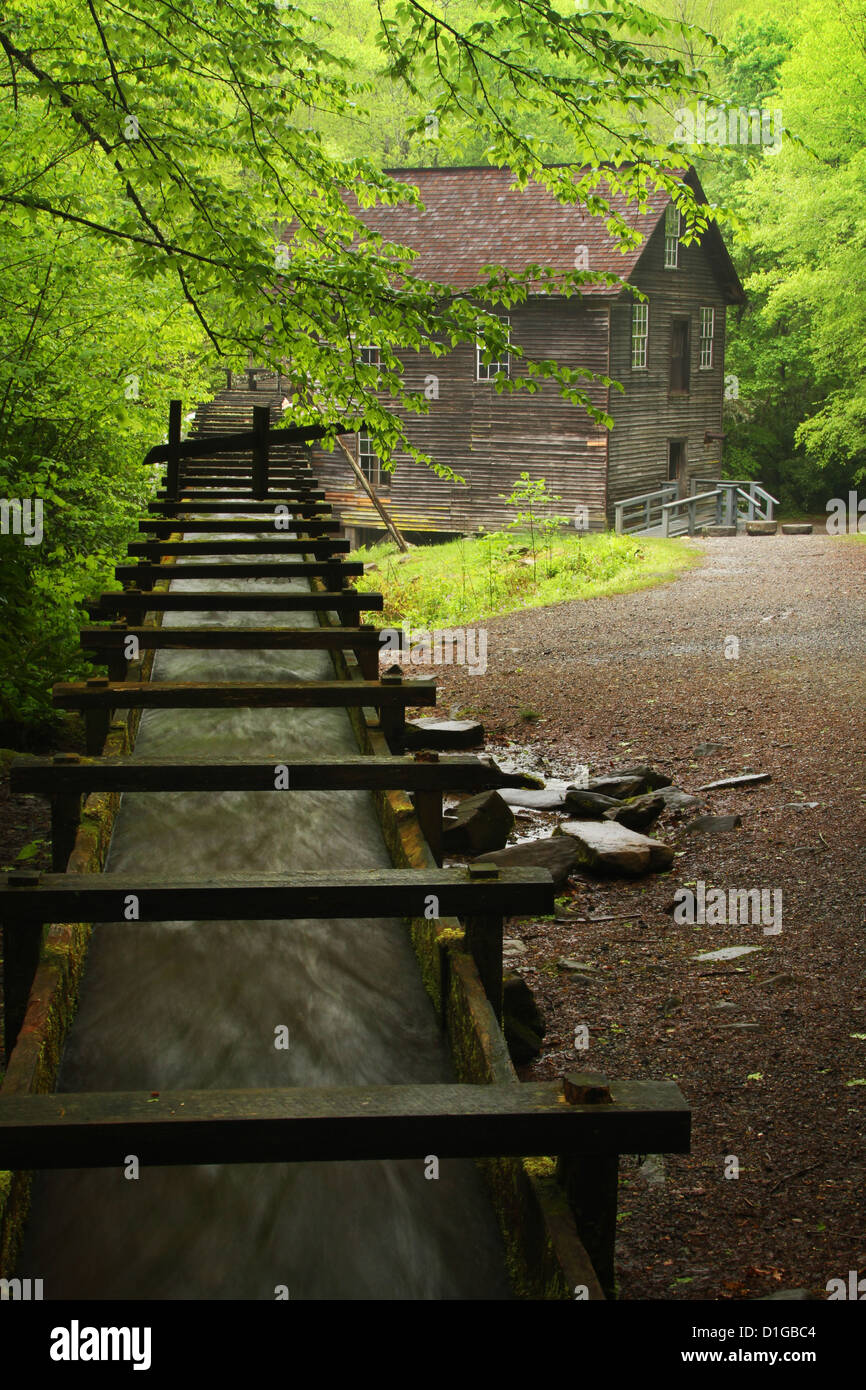 Mingus Mill. Great Smoky Mountains National Park. Cherokee, en Caroline du Nord, aux États-Unis. Banque D'Images