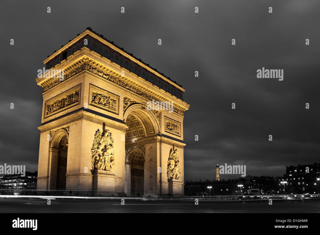 Arc de triomphe, place Charles de Gaulle, Paris, France Banque D'Images