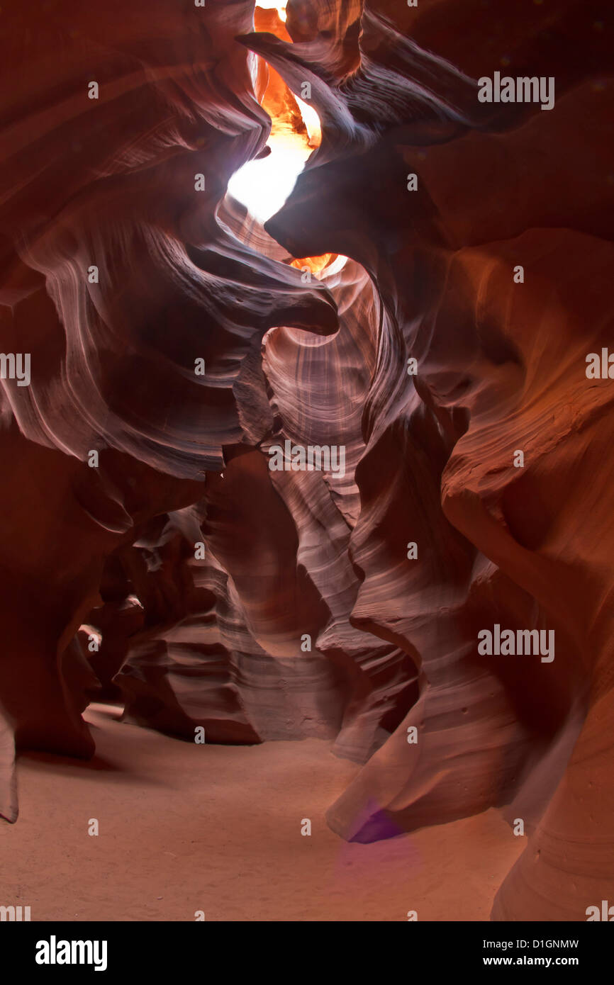 Upper Antelope Canyon (Tse' bighanilini), LeChee Chapter, Navajo Nation, Arizona, États-Unis d'Amérique, Amérique du Nord Banque D'Images