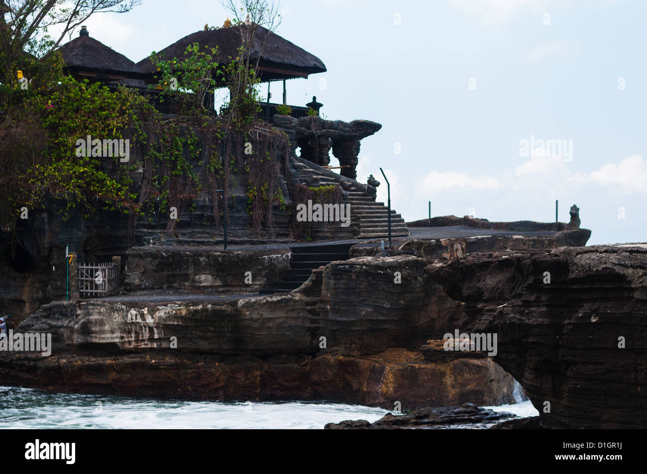 Pura Tanah Lot - temple hindou sur Bali, Indonésie Banque D'Images