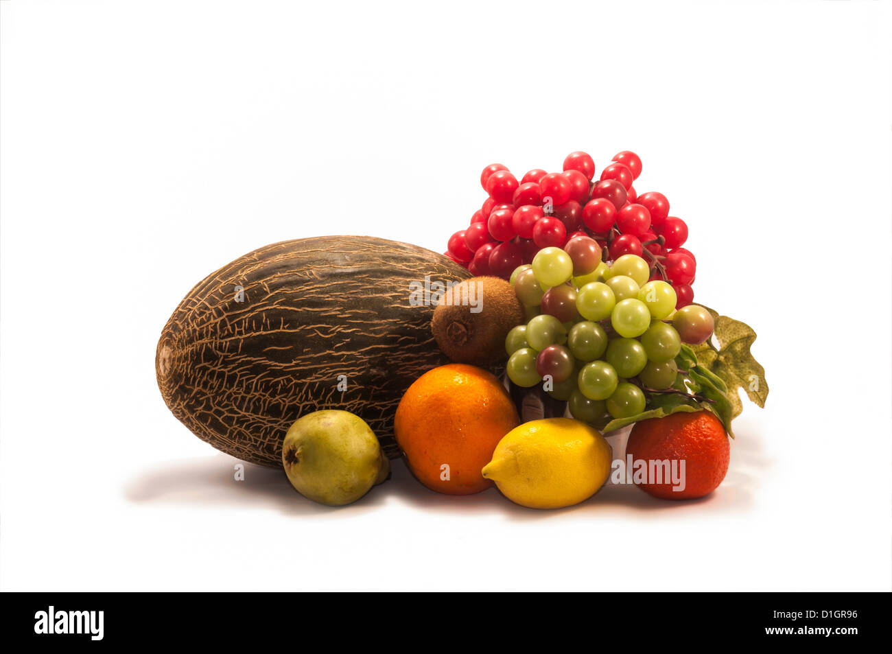 Nature morte de fruits différents : Banque D'Images