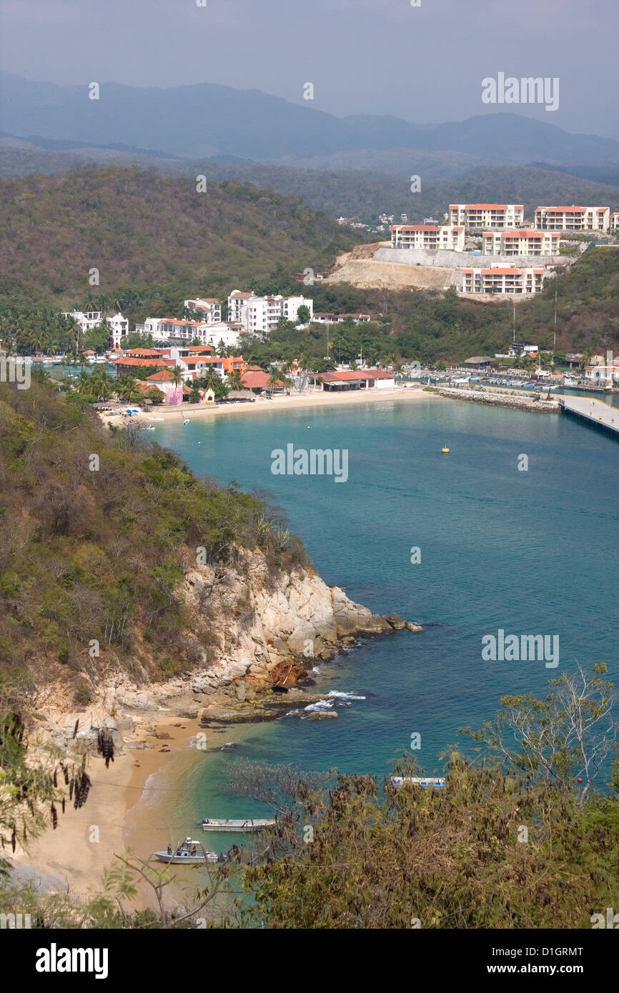 Baie de Hualtulco, au Mexique. Banque D'Images