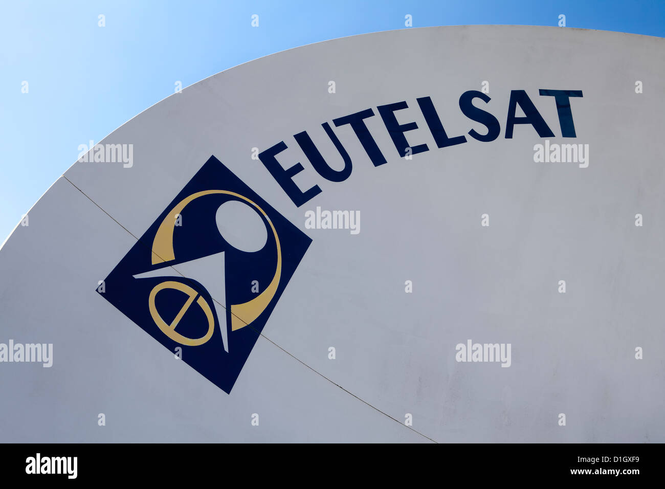 L'antenne parabolique du satellite de télécommunications européen, ECS, pour les communications satellites exploités par Eutelsat, 1980 Banque D'Images