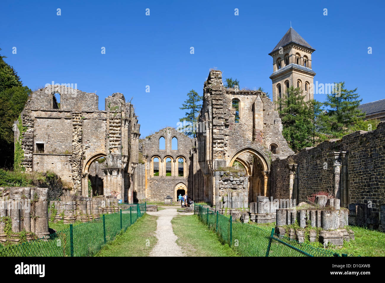 Ruines de l'abbaye d'Orval, Abbaye Cistercienne Notre-Dame d'Orval, Wallonie, Villers-devant-Orval, Florenville, Belgique, Europe Banque D'Images