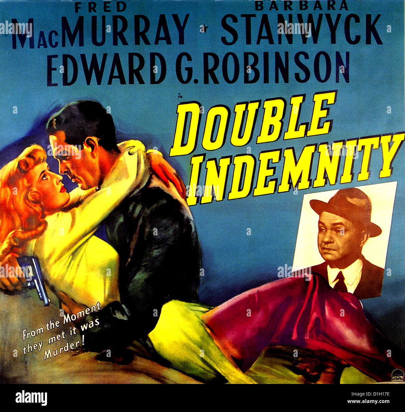Double Rko Double indemnity movie poster Banque de photographies et d’images à ...
