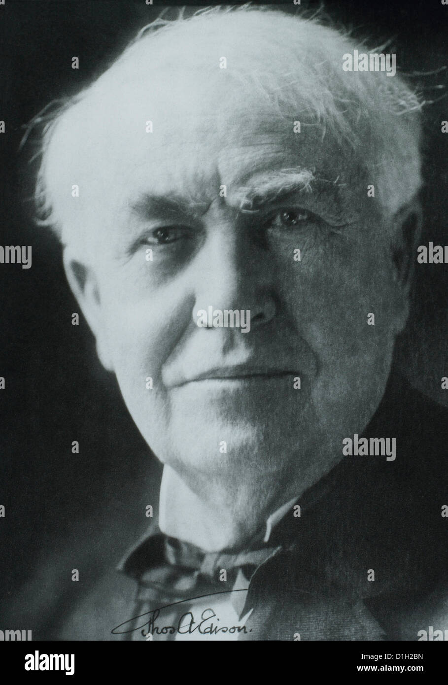 Thomas Alva Edison (1847-1931), Portrait Banque D'Images