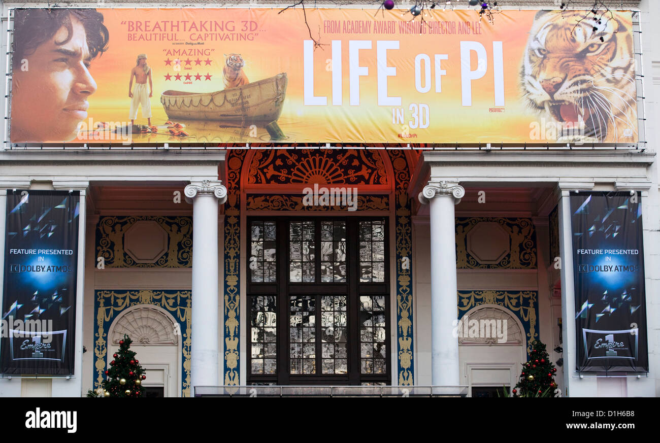 Theatre des panneaux publicitaires La Vie de Pi Banque D'Images