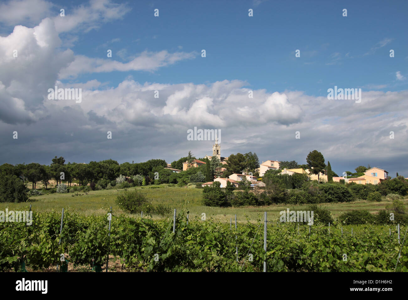 Le village de Villars dans la Provence dans le sud de la France Banque D'Images
