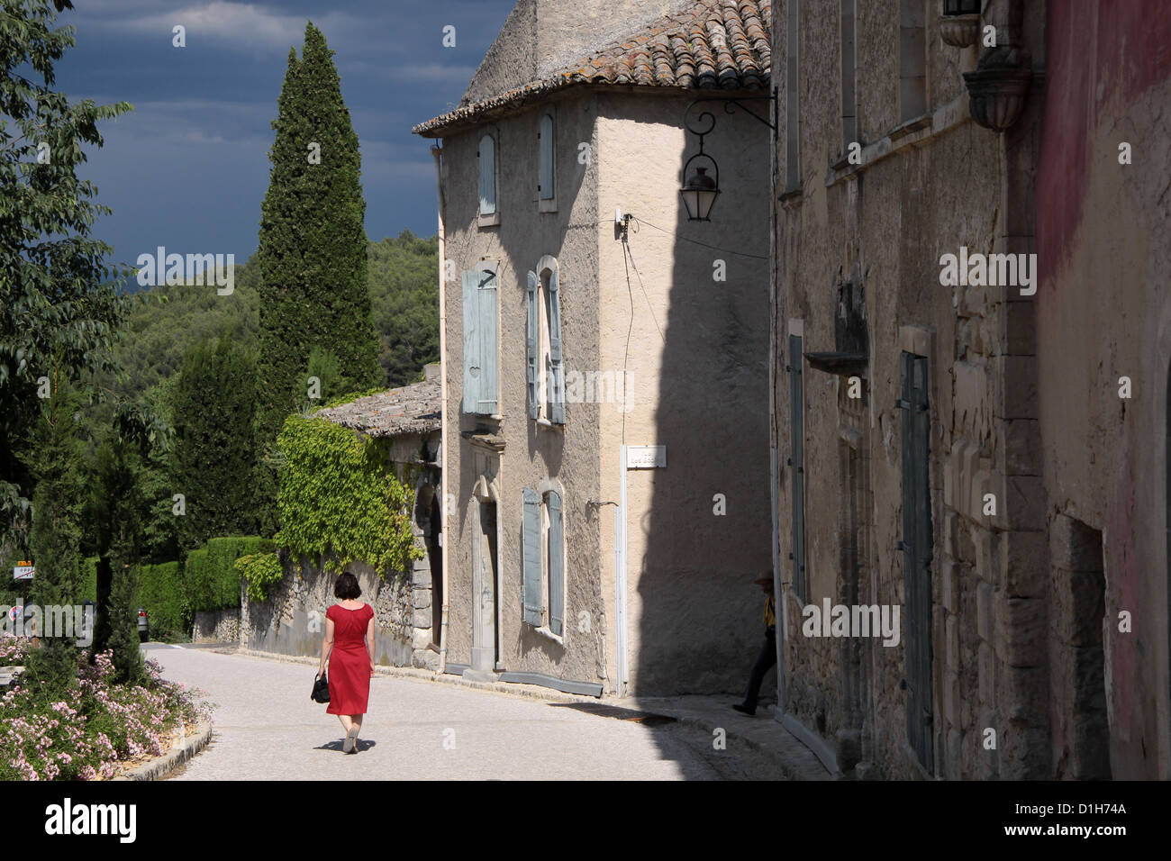 Le village Oppède-le-Vieux en Provence dans le sud de la France Banque D'Images