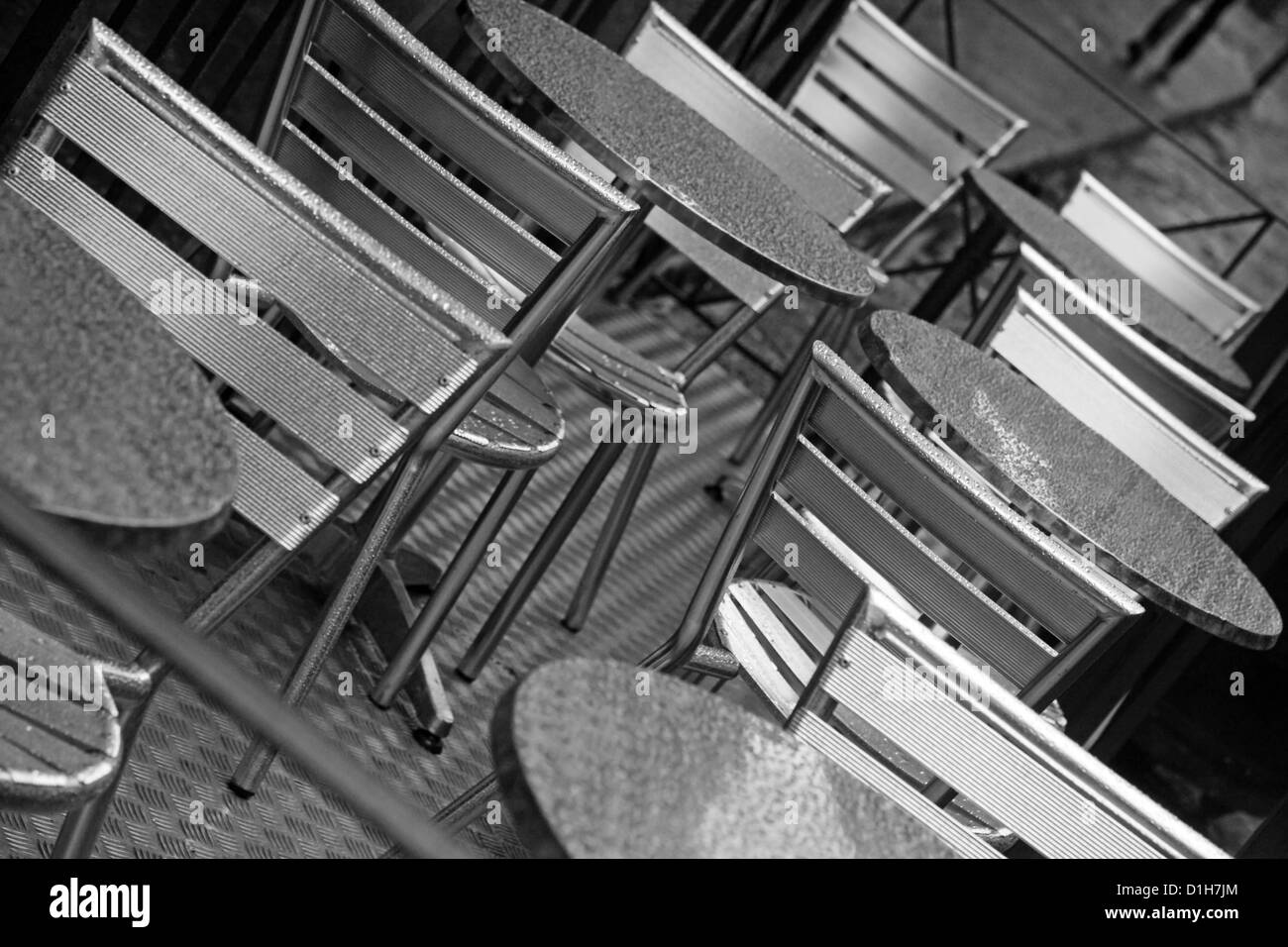 Café de la rue vide Tableaux de Florence (Firenze), Italie. Shallow DOF. Banque D'Images