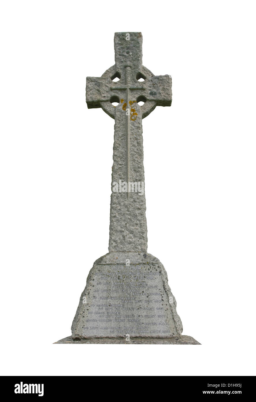 Croix celtique en pierre Banque D'Images