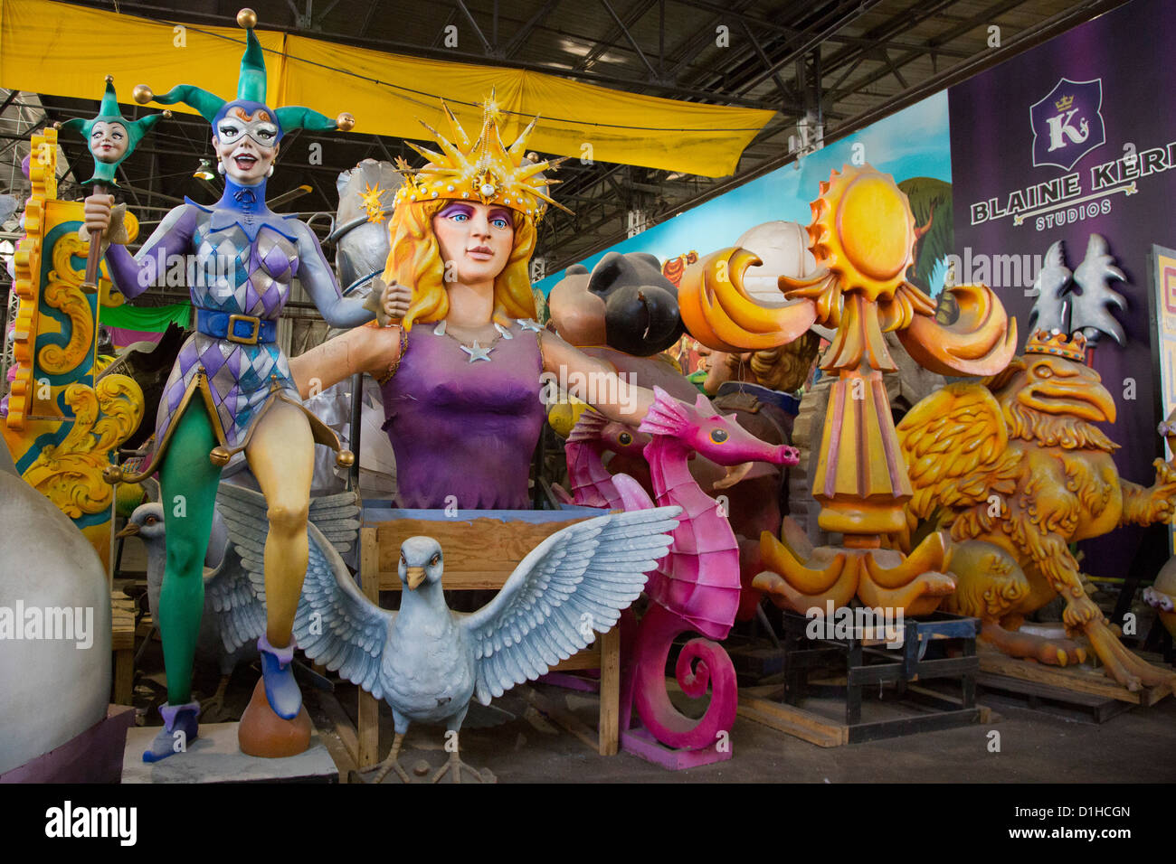 Mardi Gras World Banque D'Images