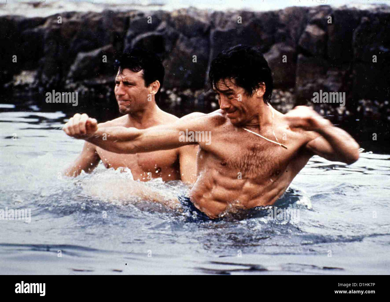 American Kickboxer Kickboxer 1 américain Keith Vitali, John Barrett B.J. Quinn (John Barrett,r) trainiert seinen früheren Banque D'Images