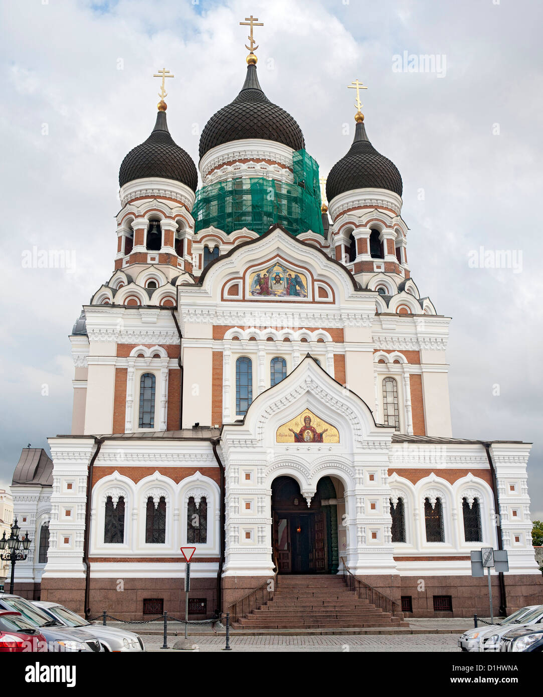 La cathédrale Alexandre Nevsky à Tallinn, capitale de l'Estonie. Banque D'Images