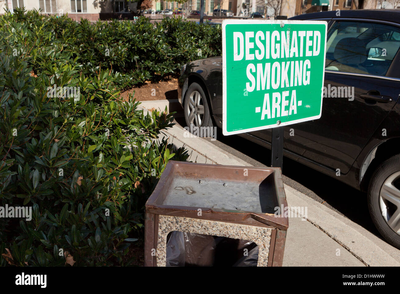 Espace fumeurs sign Banque D'Images