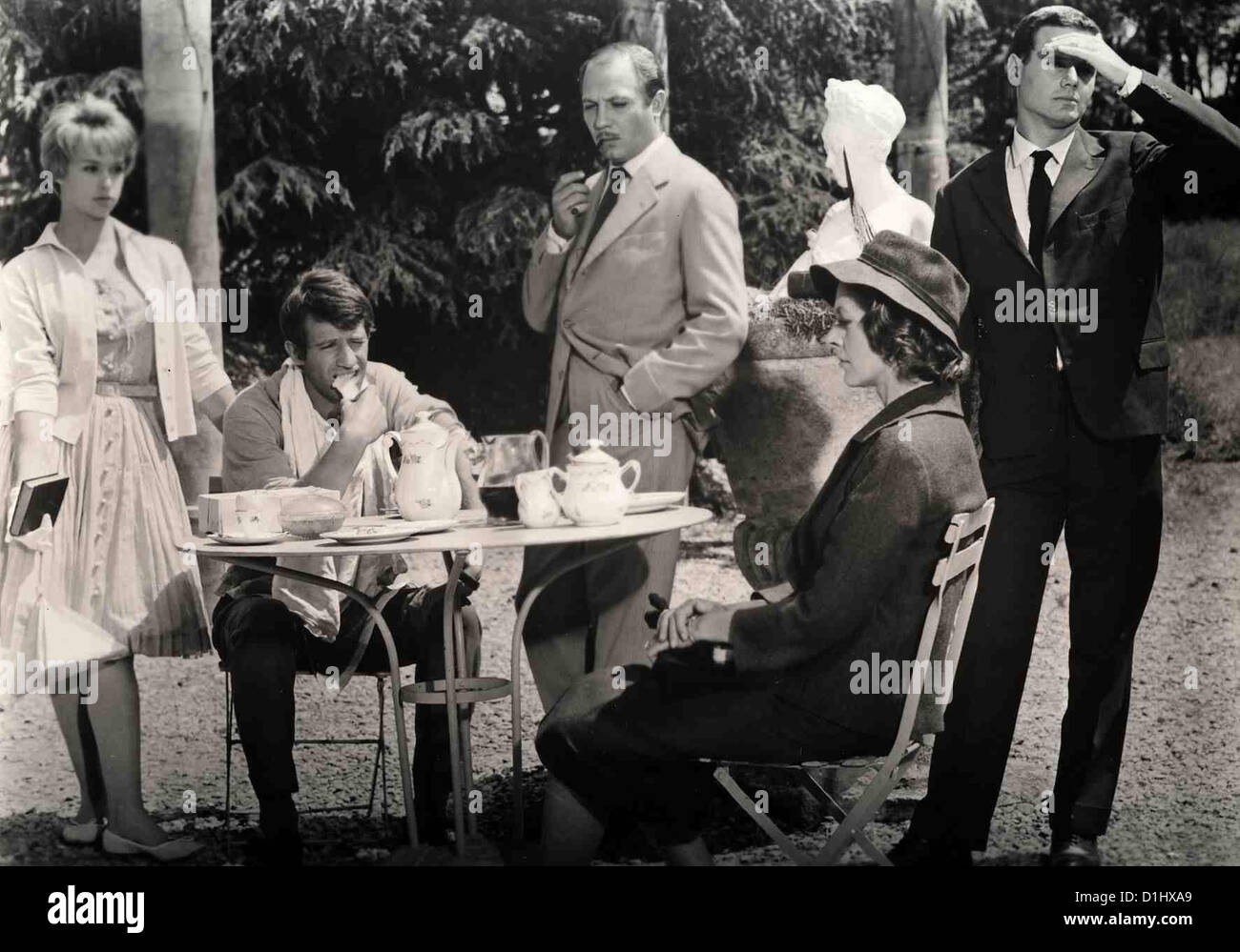 Schritte Ohne Double éperon Tour Jeanne Valerie, Jean-Paul Belmondo, Jacques Dacqmine, Madeleine Robinson, ? *** Légende locale Banque D'Images