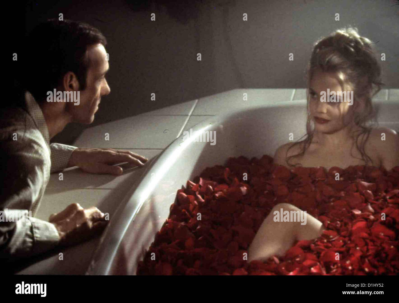 American Beauty American Beauty Kevin Spacey, Mena Suvari *** *** Local Caption 1999 DreamWorks Banque D'Images