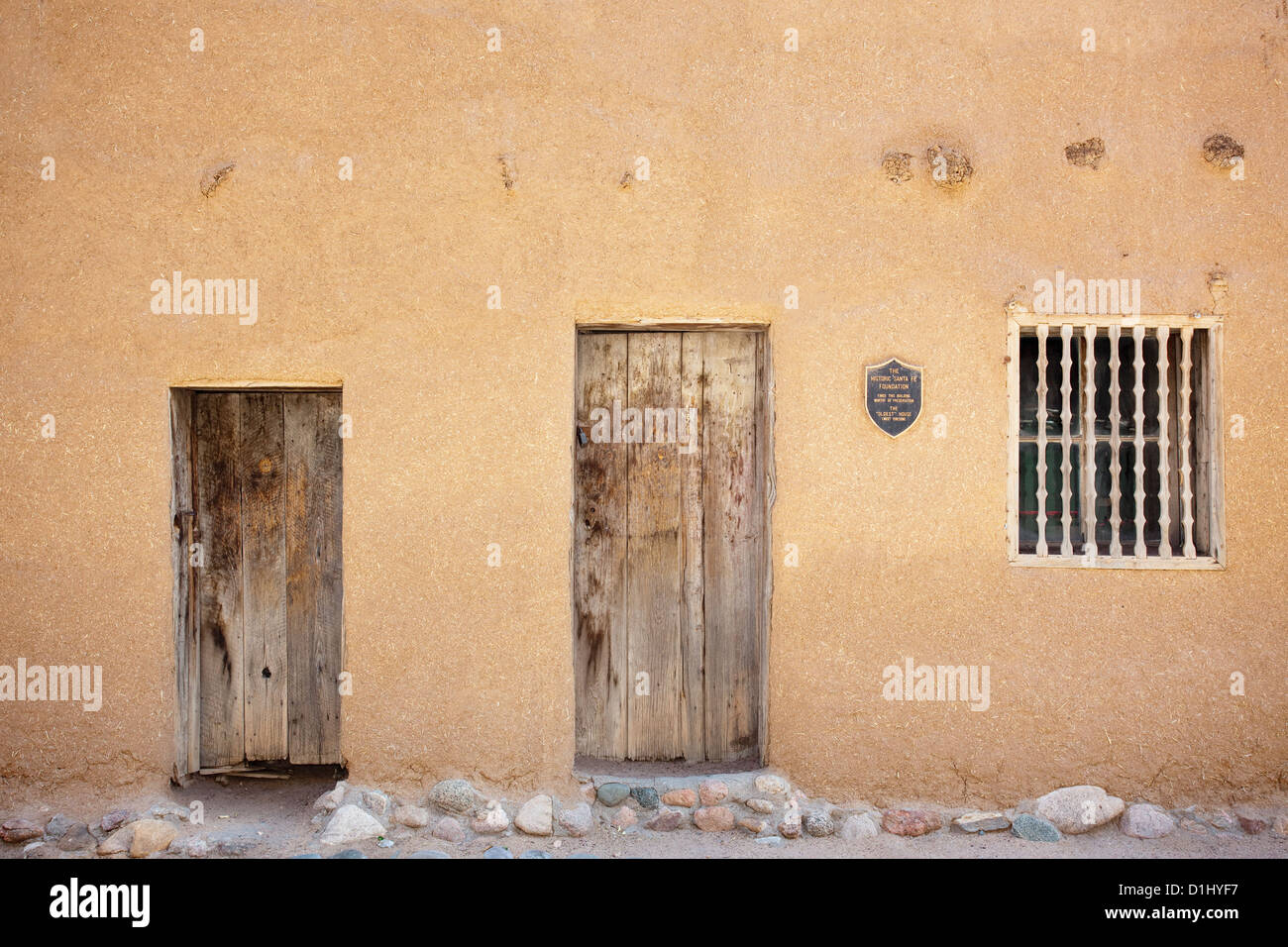 La plus ancienne maison, Santa Fe, Nouveau Mexique, 800 ans adobe maison considérée comme la plus ancienne maison de l'united states Banque D'Images