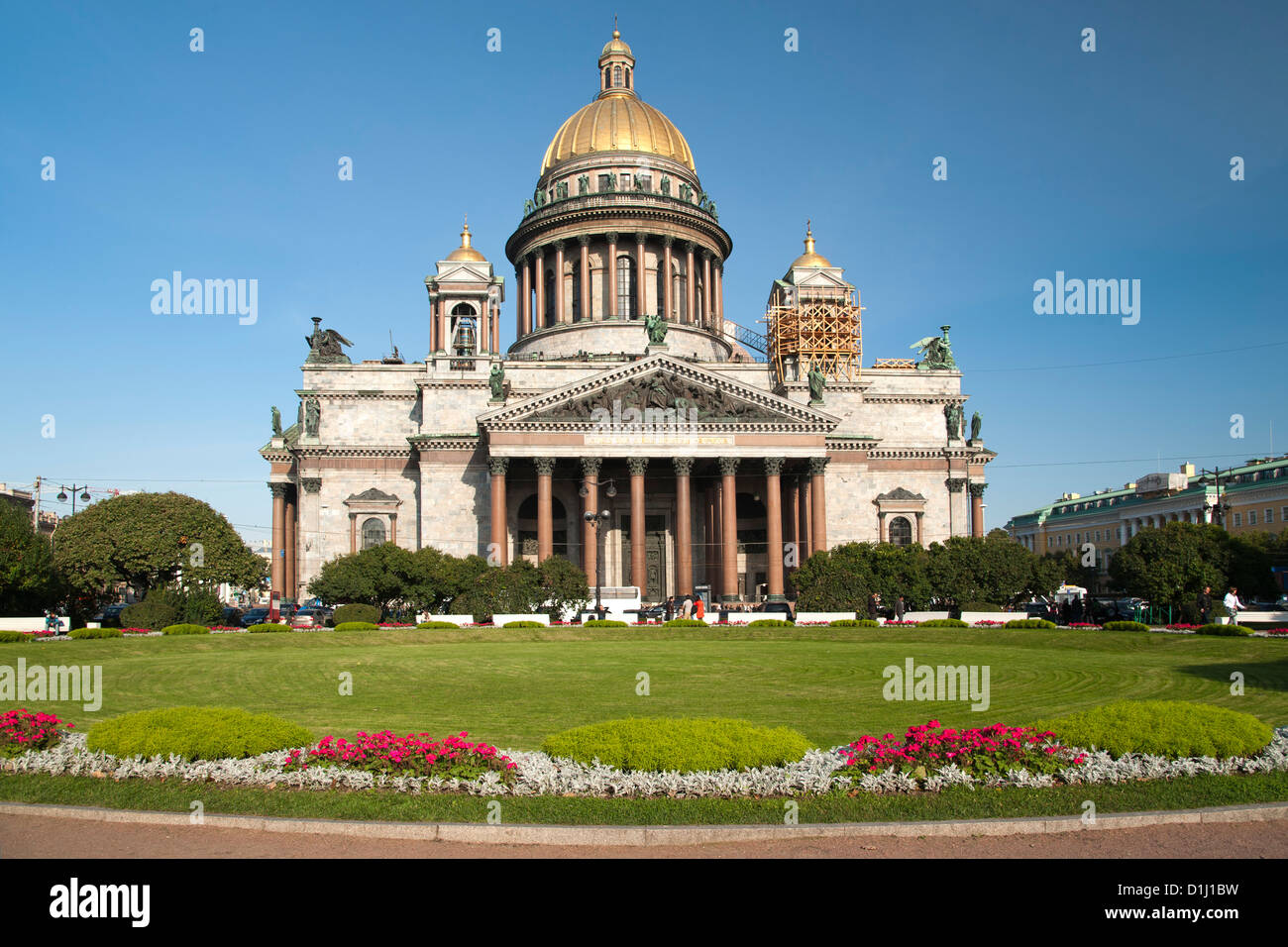 La Cathédrale St Isaac à Saint-Pétersbourg, en Russie. Banque D'Images