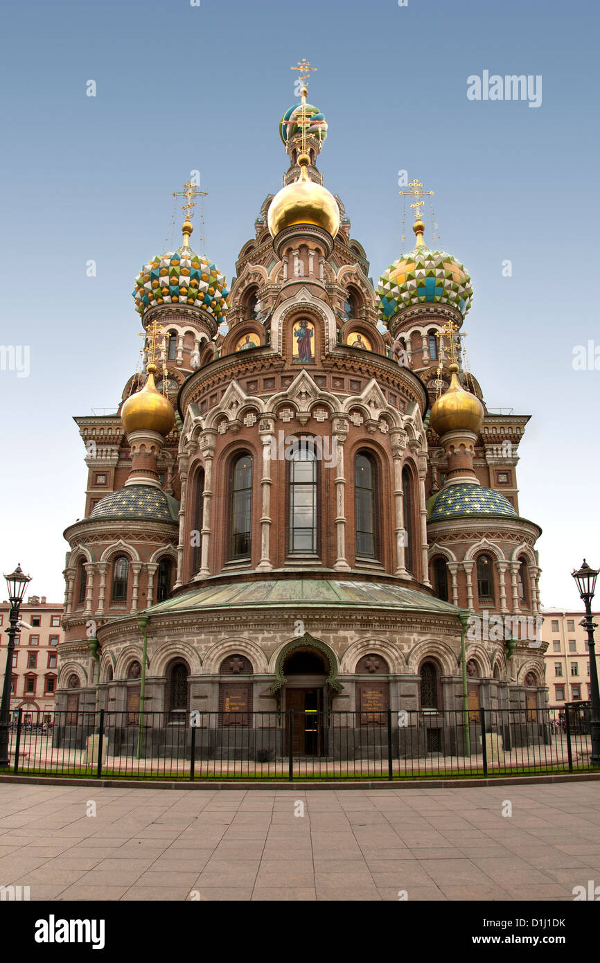L'Église du Sauveur sur le Sang Versé à Saint-Pétersbourg, en Russie. Banque D'Images