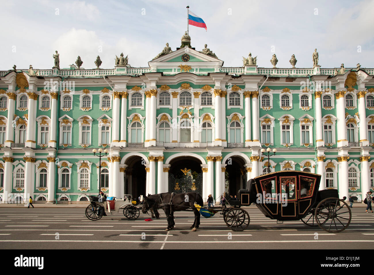 Le Musée de l'Ermitage à Saint-Pétersbourg, en Russie. Banque D'Images